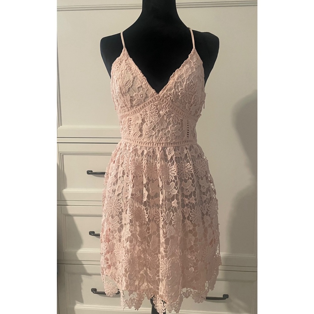 Hollister Pink Sleeveless Mini Sundress